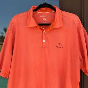 Tommy Bahama Orange "KOHANAIKI" Polo XL